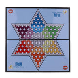 Maxbell Large Magnetic Folding Chinese Checkers Chequers Classic Strategy Board Game - Aladdin Shoppers