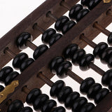 Aging Vintage Wooden Beads Arithmetic Abacus Chinese Calculator with Box Holder Ancient Calculator - Aladdin Shoppers