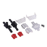 Front & Rear Axle Housing + Diff Cover + Chassis Skid Plate for Traxxas TRX4 - Aladdin Shoppers
