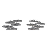 Maxbell 10pcs Simulation Warship Battleship Static Military Model DIY Accessories Child Toys Gray - Aladdin Shoppers