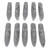 Maxbell 10pcs Simulation Warship Battleship Static Military Model DIY Accessories Child Toys Gray - Aladdin Shoppers