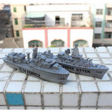 Maxbell 10pcs Simulation Warship Battleship Static Military Model DIY Accessories Child Toys Gray - Aladdin Shoppers