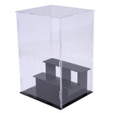 3 Steps Clear Acrylic Display Case Model Figures Protection Box 24x18x18cm - Aladdin Shoppers
