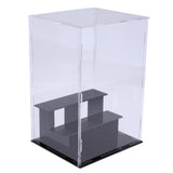 3 Steps Clear Acrylic Display Case Model Figures Protection Box 24x18x18cm - Aladdin Shoppers