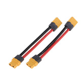 2x XT60 Male Female Plug Extension Cable Convert Line 30cm for RC Helicopter Battery Charger - Aladdin Shoppers