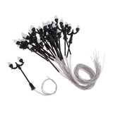 20pc 1:100 Scale Garden Miniatures Landscape Decoration Street LEDs 7cm Heigth - Aladdin Shoppers