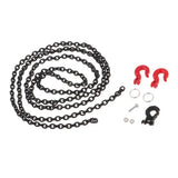Maxbell 100cm Metal Trailer Tow Chain with Winch Hooks Kit for 1/10 RC Car Crawler - Aladdin Shoppers