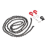 Maxbell 100cm Metal Trailer Tow Chain with Winch Hooks Kit for 1/10 RC Car Crawler - Aladdin Shoppers