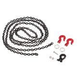 Maxbell 100cm Metal Trailer Tow Chain with Winch Hooks Kit for 1/10 RC Car Crawler - Aladdin Shoppers