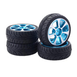 Maxbell 4x Rubber Wheel Tire Tyres for 1/10 HSP Wltoys ZD HPI Redcat Upgrade B - Aladdin Shoppers