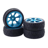 Maxbell 4x Rubber Wheel Tire Tyres for 1/10 HSP Wltoys ZD HPI Redcat Upgrade B - Aladdin Shoppers