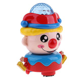 Kids Battery Powered Adorable Clown Toy Avoid Obstacles with Lights & Music - Aladdin Shoppers