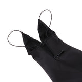 5x1/6 Deep V Black Long Evening Dress Stockings Set for 12inch Female Figure