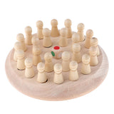 Color Memory Training Wooden Board Table Game Developmental Toy for Kids