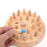 Color Memory Training Wooden Board Table Game Developmental Toy for Kids