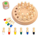 Color Memory Training Wooden Board Table Game Developmental Toy for Kids