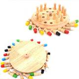 Color Memory Training Wooden Board Table Game Developmental Toy for Kids