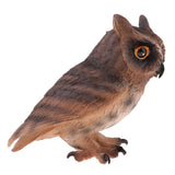 Simulation Animal Model Owl LifeLike for Home Garden Miniature Props Decor