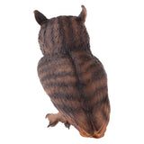 Simulation Animal Model Owl LifeLike for Home Garden Miniature Props Decor