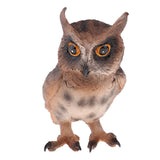 Simulation Animal Model Owl LifeLike for Home Garden Miniature Props Decor