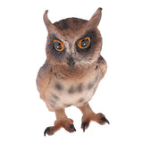 Simulation Animal Model Owl LifeLike for Home Garden Miniature Props Decor