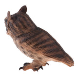 Simulation Animal Model Owl LifeLike for Home Garden Miniature Props Decor