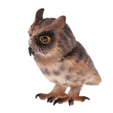 Simulation Animal Model Owl LifeLike for Home Garden Miniature Props Decor