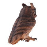 Simulation Animal Model Owl LifeLike for Home Garden Miniature Props Decor