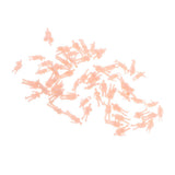 56pcs Unpainted Model Train People Figures HO Scale Model Miniature Figures