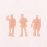 56pcs Unpainted Model Train People Figures HO Scale Model Miniature Figures