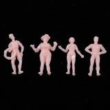 1/87 Scale Mini Plastic People Figures Miniatures Beach Crowd Model Trains HO