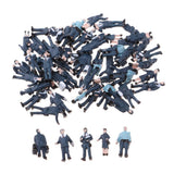 Model Trains Figures 1:150 Scale Multicolor Simulation Police Miniatures