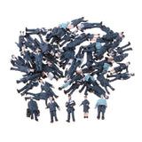 Model Trains Figures 1:150 Scale Multicolor Simulation Police Miniatures