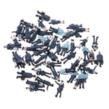 Model Trains Figures 1:150 Scale Multicolor Simulation Police Miniatures
