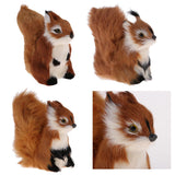 Lifelike Squirrel Pet Toy Animal Figurines Model Indoor Home Art Ornament - Aladdin Shoppers