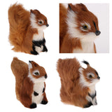 Lifelike Squirrel Pet Toy Animal Figurines Model Indoor Home Art Ornament - Aladdin Shoppers