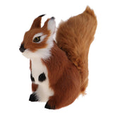 Lifelike Squirrel Pet Toy Animal Figurines Model Indoor Home Art Ornament - Aladdin Shoppers