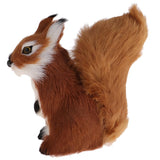 Lifelike Squirrel Pet Toy Animal Figurines Model Indoor Home Art Ornament - Aladdin Shoppers