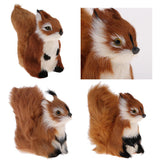 Lifelike Squirrel Pet Toy Animal Figurines Model Indoor Home Art Ornament - Aladdin Shoppers