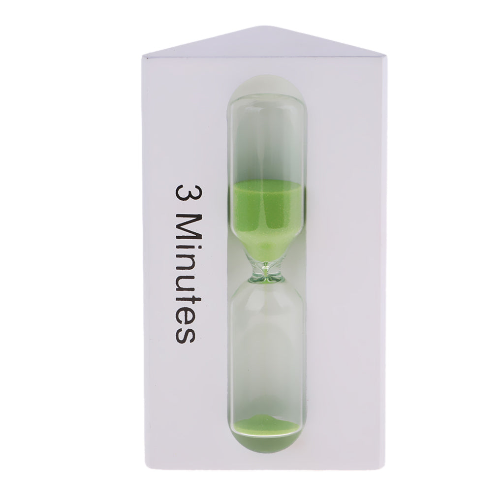 Maxbell 3/5/7 Minutes Sand Clock Hourglass Brushing Timer Kitchen Timer white