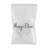 Maxbell 2pcs Natural Transparent White Crystal Mineral Stone Specimen Home Ornaments - Aladdin Shoppers