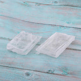 Maxbell 2pcs Natural Transparent White Crystal Mineral Stone Specimen Home Ornaments - Aladdin Shoppers