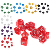 Maxbell Multi-sided Dice D&D Dice Game Polyhedral Dice D4-D30 for Table Game blue