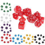 Maxbell Multi-sided Dice D&D Dice Game Polyhedral Dice D4-D30 for Table Game blue