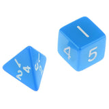 Maxbell Multi-sided Dice D&D Dice Game Polyhedral Dice D4-D30 for Table Game blue