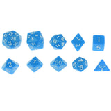 Maxbell Multi-sided Dice D&D Dice Game Polyhedral Dice D4-D30 for Table Game blue