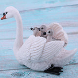 Maxbell Lifelike White Swan Model, Wild Animal Figurine, Kids Toy Desktop Ornaments - Aladdin Shoppers