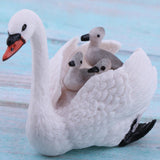 Maxbell Lifelike White Swan Model, Wild Animal Figurine, Kids Toy Desktop Ornaments - Aladdin Shoppers