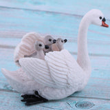 Maxbell Lifelike White Swan Model, Wild Animal Figurine, Kids Toy Desktop Ornaments - Aladdin Shoppers