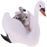 Maxbell Lifelike White Swan Model, Wild Animal Figurine, Kids Toy Desktop Ornaments - Aladdin Shoppers